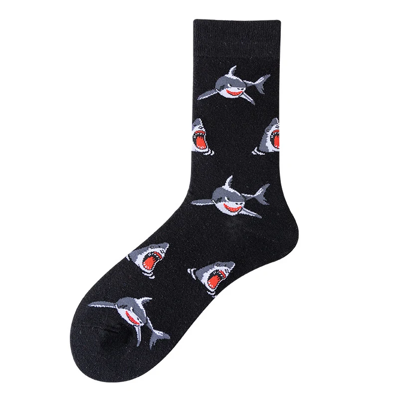 Men's Creative Printed Ocean Series Mid Length Socks — photo 11