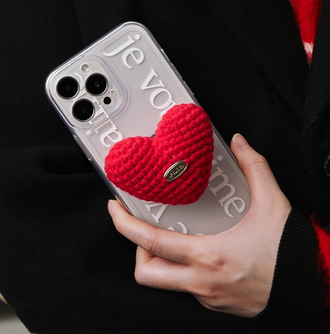 Title 7, Oryginalne Etui Knitted Love z podstawką. Wysok...