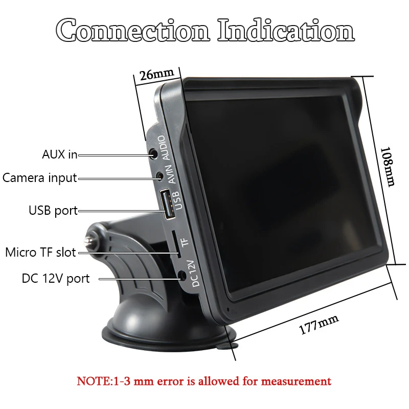 7-inch Car Display Multimedia Supports Wireless CarPlay Enjoy navigation, music, and more, seamlessly connect your smart — photo 6