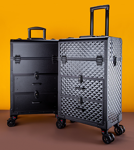 Title 5, Valise de Maquillage Professionnelle en Alumini...