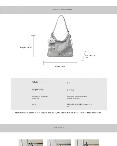 Title 1, Large Capacity Womens Multi functional Shoulde...