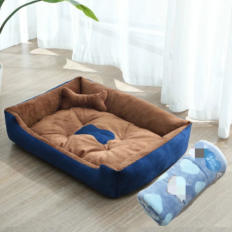 Title 8, Teddy Kennel Dog Bed for Golden Retrievers Four...