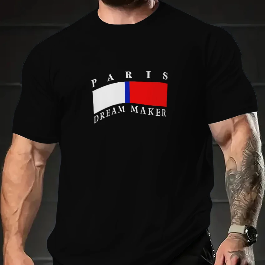 Digital Printed Round Neck Casual Short Sleeve T-Shirt, comfortable and versatile for everyday wear, perfect for a relax — photo 5