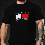 Digital Printed Round Neck Casual Short Sleeve T-Shirt, comfortable and versatile for everyday wear, perfect for a relax — photo 5