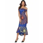 Blue Printed Dress