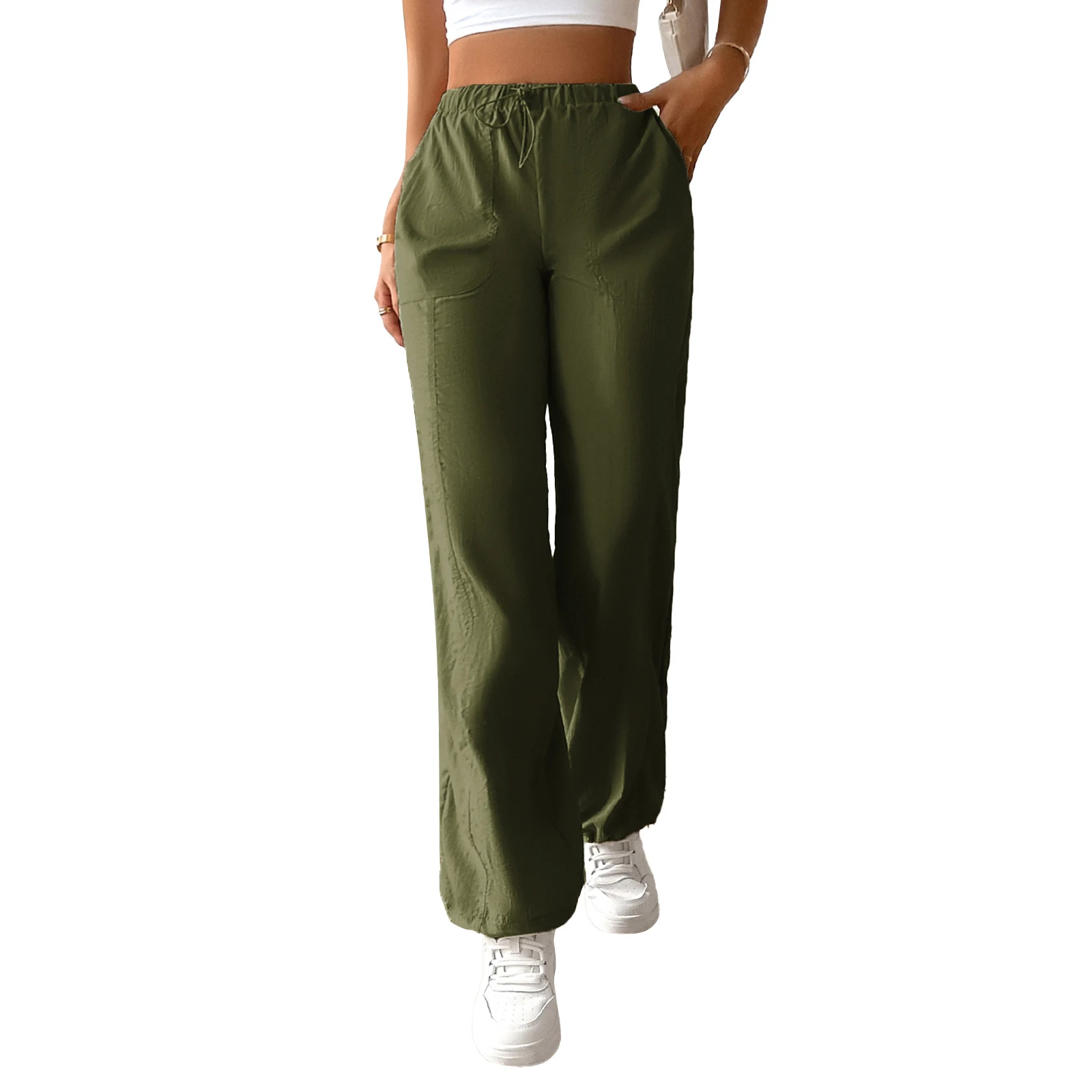 Title 2, Pantalon Large Femme Casual Ample et Confortabl...