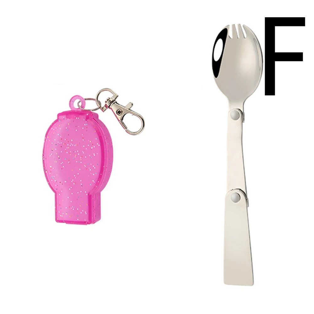 Title 2, Stainless Steel Outdoor Portable Folding Spoon ...