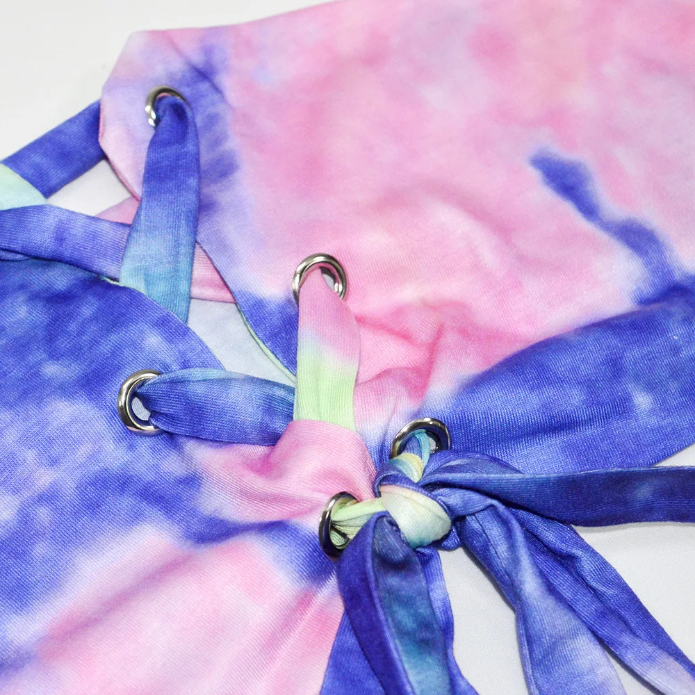 Title 4, Novo conjunto de shorts com estampa tie-dye e t...