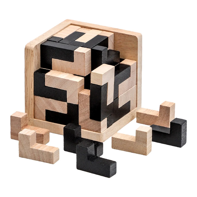 Quebra-cabeça de madeira infantil 54TL Brinquedo de descompressão Brainy Intelligence Estimula o cérebro e a inteligência de forma divertida. — foto 2