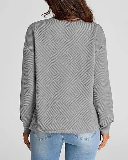 Title 8, Damen Langarm Sweater mit überschnittenen Schul...