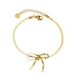 1057 Gold Bow Bracelet