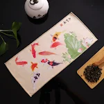 Deerskin Velvet Zen Towel Tea Cloth Ancient Style Painted Absorbent National Fashion Perfect for Tea Ceremony Rituals El — photo 6