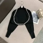 Black cardigan