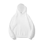 Moletom com capuz de cor sólida masculino Estilo básico Plus Size Manga longa Suéter com capuz Conforto e estilo para você — foto 2