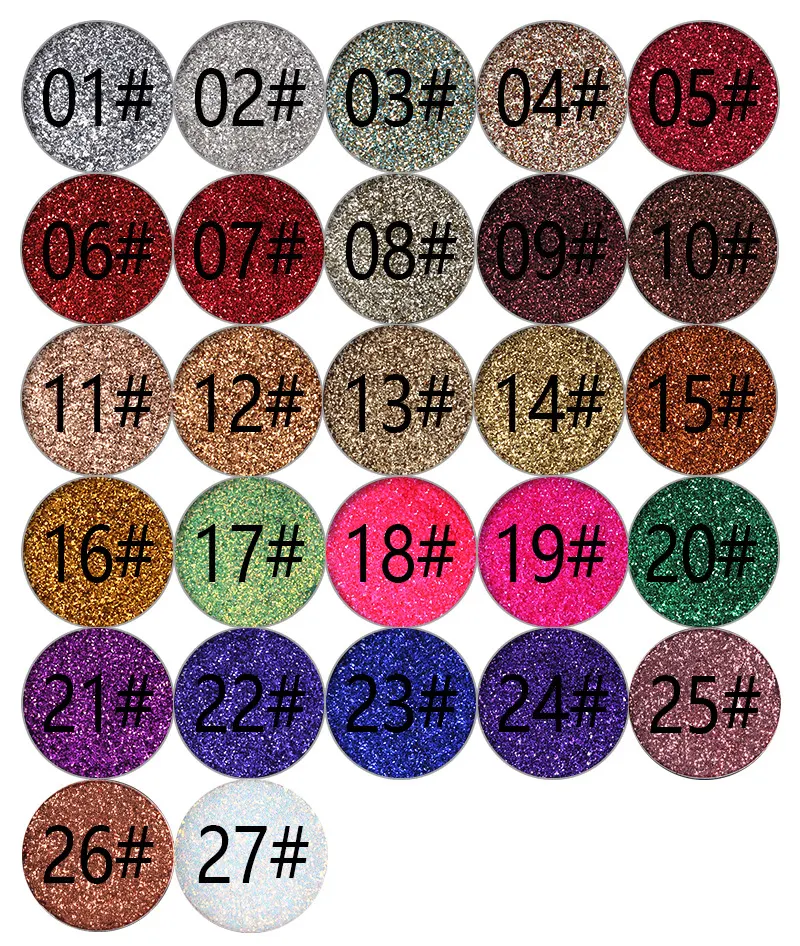 Title 2, Sombra para olhos com 24 cores de glitter, pó c...