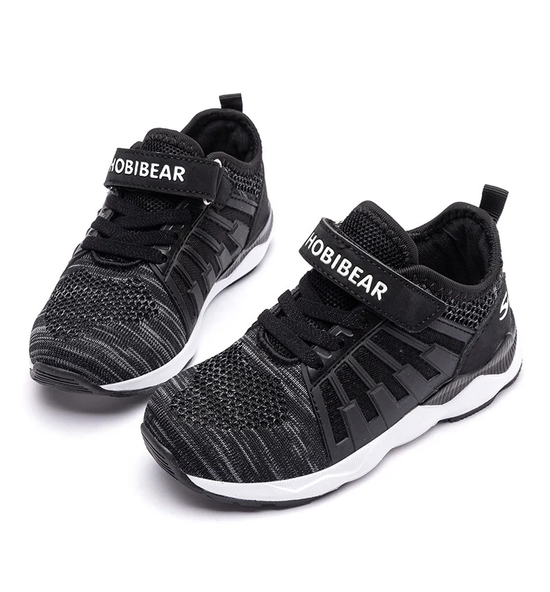 Jongens sportschoenen, casual flyknit schoenen, ademend en comfortabel voor dagelijks gebruik en sportieve activiteiten. — foto 12