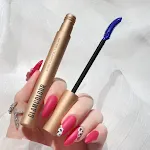 Curled gold 04 blue