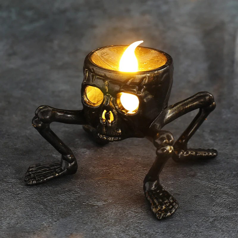 Title 5, Halloween Skull Hand Lantern Atmosphere Decorat...