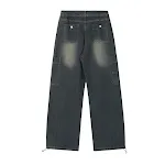Pantaloni Jeans da Uomo per Abbigliamento da Lavoro Lavaggio Resistente e Comodo Ideale per Uso Quotidiano e Professionale — foto 10
