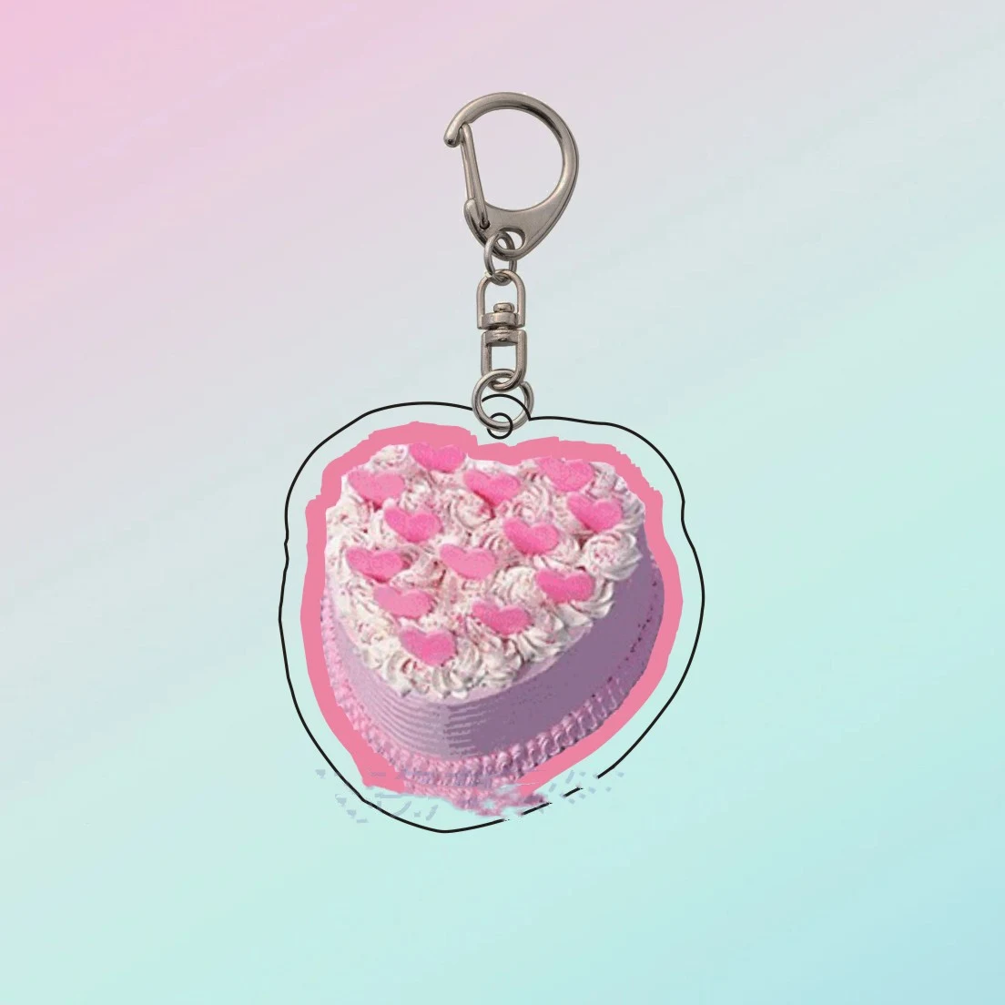 Chaveiro acrílico fofo de bolo de feliz aniversário, presente ideal e lembrança duradoura para celebrar aniversários especiais. — foto 11