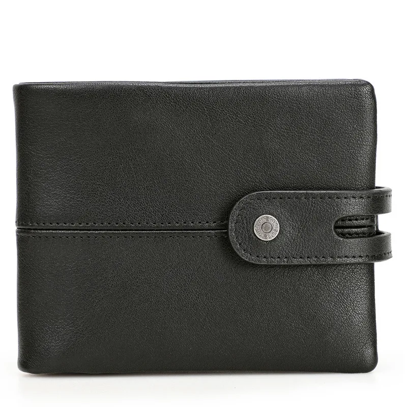 Black Angel Factory RFID-Geldbörse für Herren aus gebürstetem Leder, Diebstahlschutz, Mode Trend Cross-Border Herren Tasche, schützt Ihr Geld. — foto 5