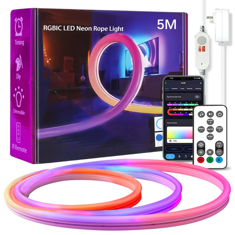 Luz ambiente externa à prova d'água com mudança de cor Ilumine e personalize seu jardim com esta luminária LED vibrante e resistente. — foto 6