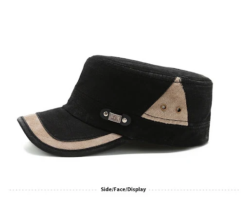 Title 3, Mens Youth Casual Flat Hat for Spring and Autu...