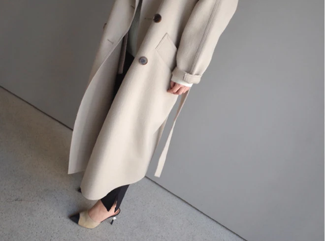Title 13, Casaco feminino de lapela em cashmere Elegância...