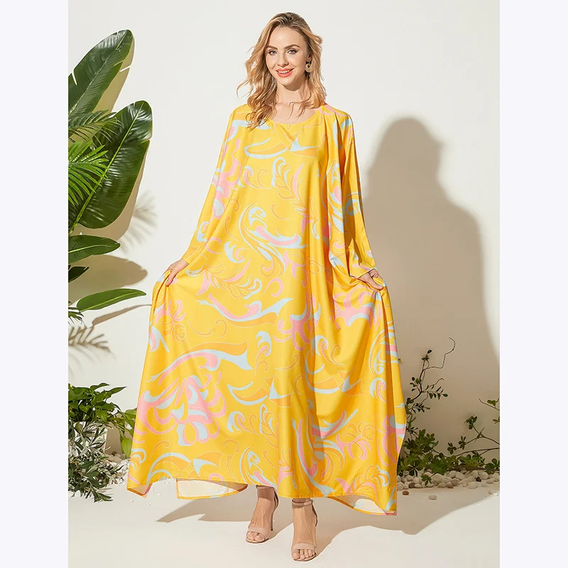 Title 5, Vestido longo solto, elegante e elegante