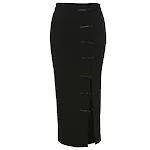 Pochete de cintura alta lisa, saia fenda sexy, moda hip, design fino e elegante para carregar seus pertences com estilo e praticidade. — foto 1
