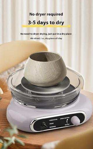Title 10, Electric burn-free potters wheel with continuo...