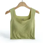 Top curto com bojo para menina, sem fio, sem roupa íntima, base sem costura e confortável, para usar por baixo de outras peças. — foto 3