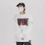 Oil painting print personality long sleeve — photo 1