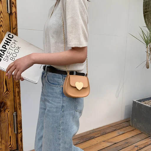 Title 11, Bolso mensajero vaquero para niñas, con diseño ...