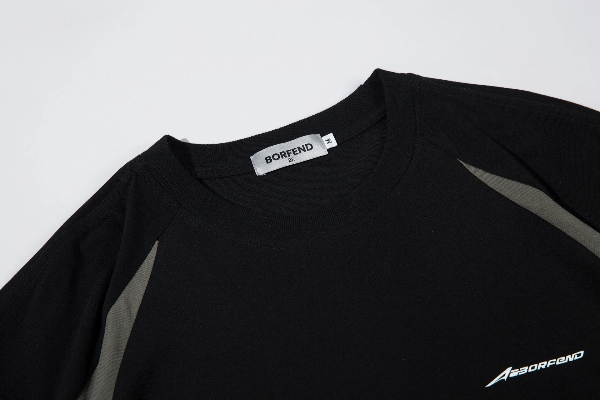 Men's Letter Printed Stitching Contrast Color Loose Short Sleeve T-shirt, a comfortable and stylish choice for casual we — photo 4