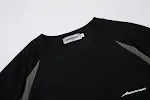 Men's Letter Printed Stitching Contrast Color Loose Short Sleeve T-shirt, a comfortable and stylish choice for casual we — photo 4