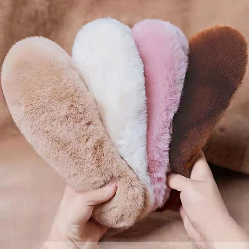 Thick Rabbit Fur Winter Warm Insole for cozy and warm feet during cold weather. Provides superior insulation and lasting — photo 5