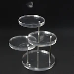 Acrylic Transparent Jewelry Display Stand Earring Stand Showcase your earrings elegantly. This durable, transparent disp — photo 1