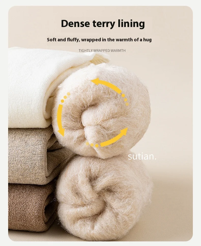 Title 8, Over de kniekousen Lange buis Fleece gevoerd Di...
