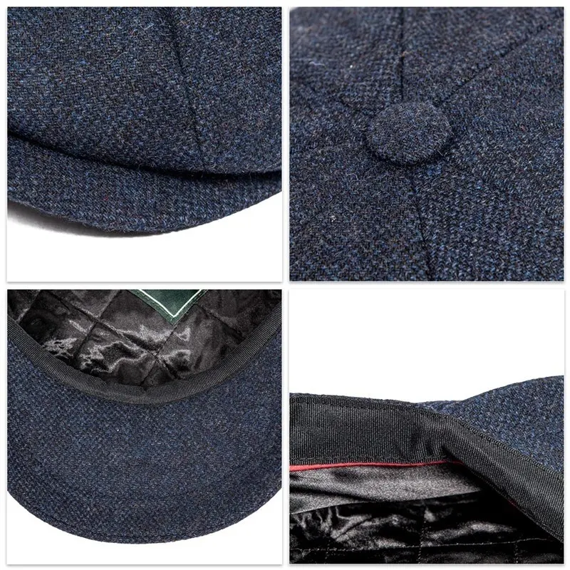 Title 8, British Retro Peaky Blinder Octagonal Cap. Expe...