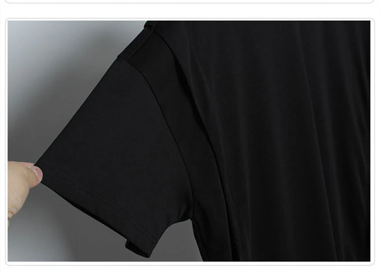 Title 8, Trendy Fake Two-piece Mens T-shirt, Dark Funct...