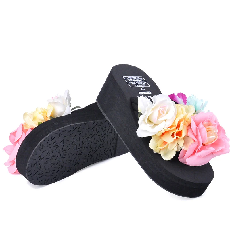 Title 9, Womens Handmade Platform Flower Flip-flops, of...