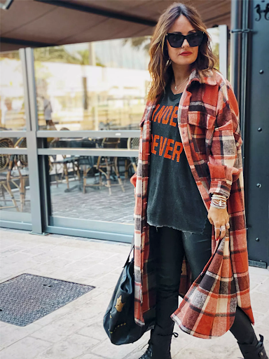 Title 4, Long trench coat side slit lapel slim fit