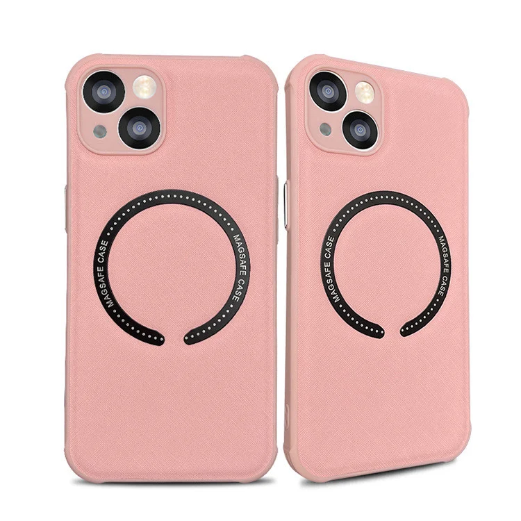 Title 3, Leather iPhone 14 Case with MagSafe Magnetic Cr...
