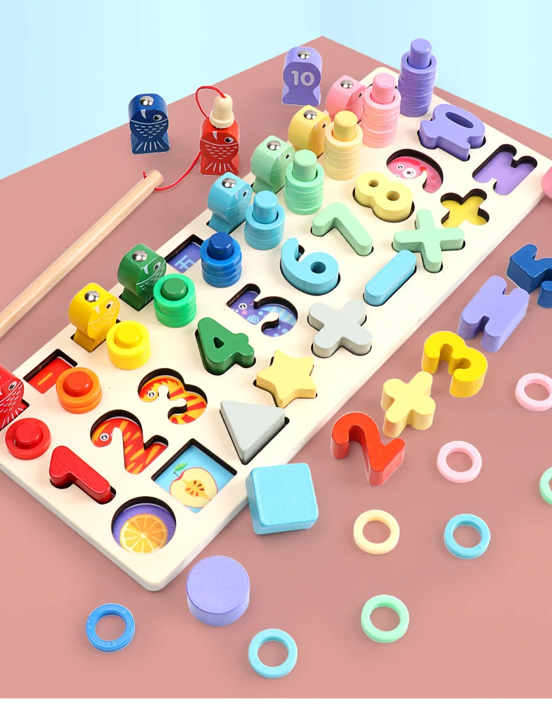 Title 1, Blocos de Pesca com Números e Formas Brinquedos...