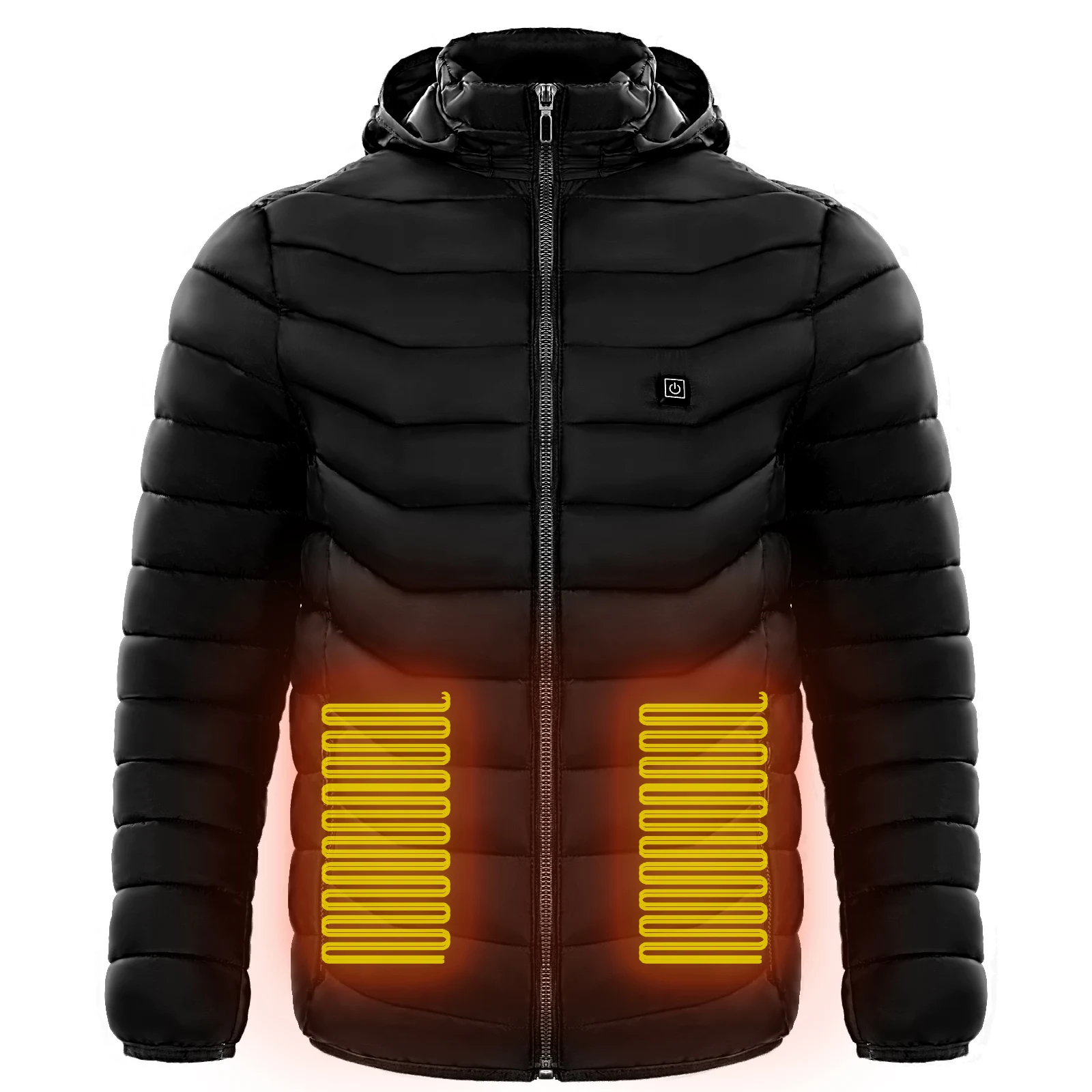 Title 7, Giacca Puffer Riscaldata Uomo Cappotto Elettric...
