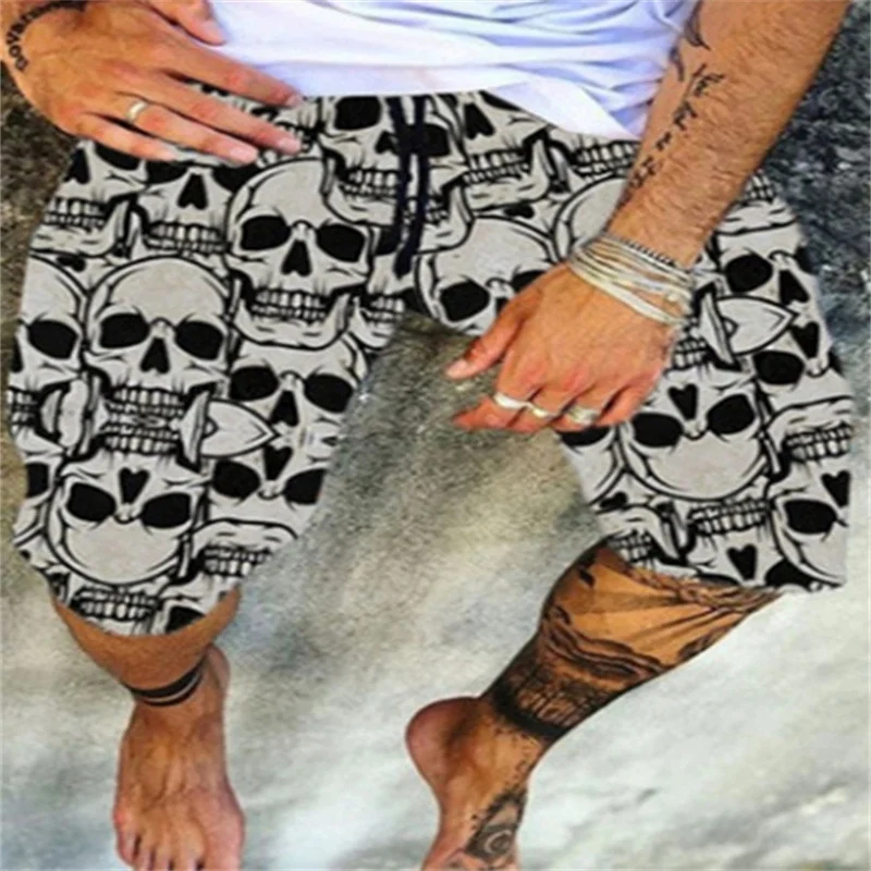 Retro Casual 3D Digital Printed Beach Shorts. Comfortable, breathable, and stylish shorts perfect for summer beach days. — photo 1