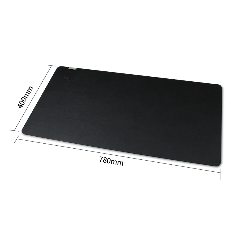 Mouse Pad com carregamento sem fio 15W em couro PU, superfície grande para mesa, ideal para trabalho e otimizar o espaço — foto 4