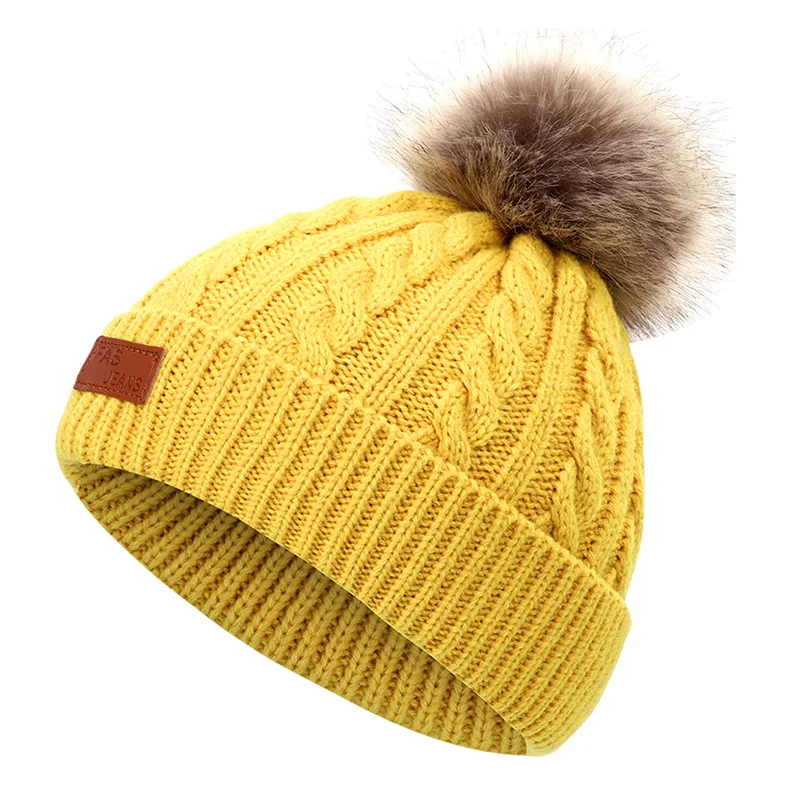 Title 8, Cute wool ball knitted hat