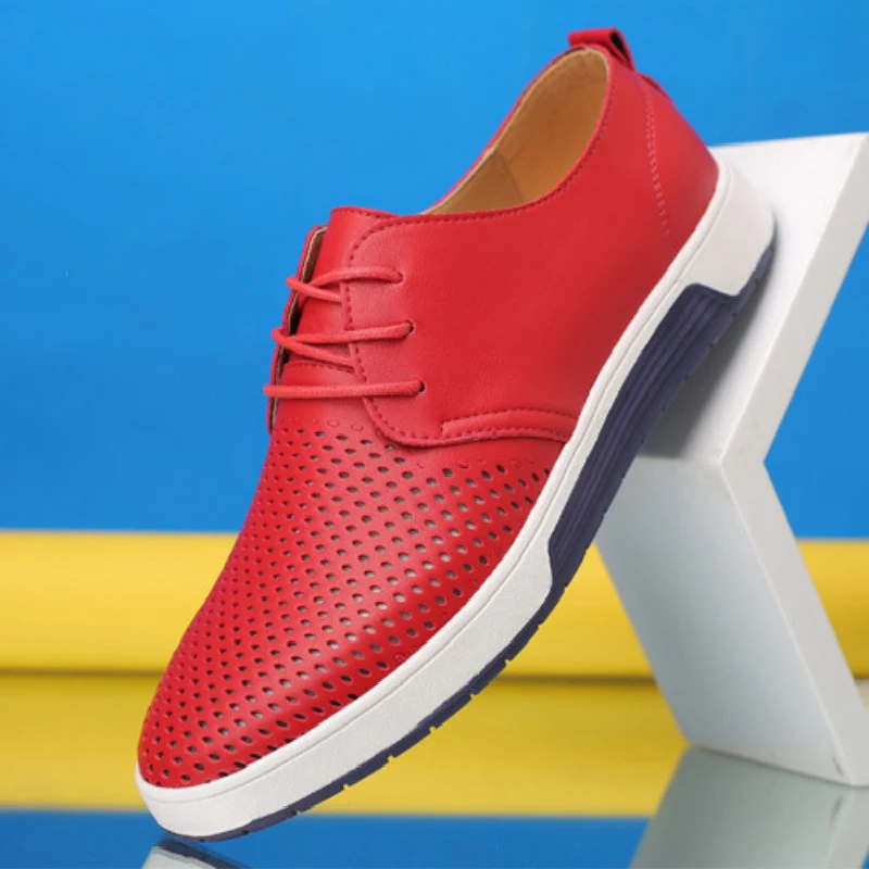 Title 5, Sapatos masculinos novos AliExpress de couro pe...